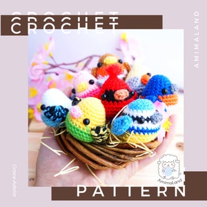 CROCHET PATTERN: 8 in 1 Mini Birds