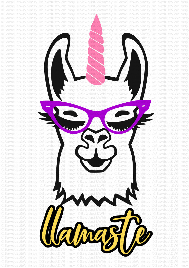 Llamaste Svg Llamacorn Svg Llama Unicorn Svg Llamaste Svg Designs ...