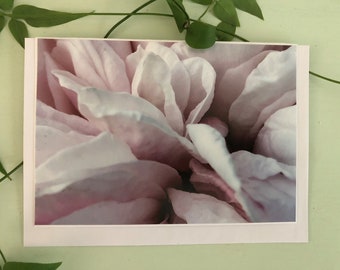 Floral photo card