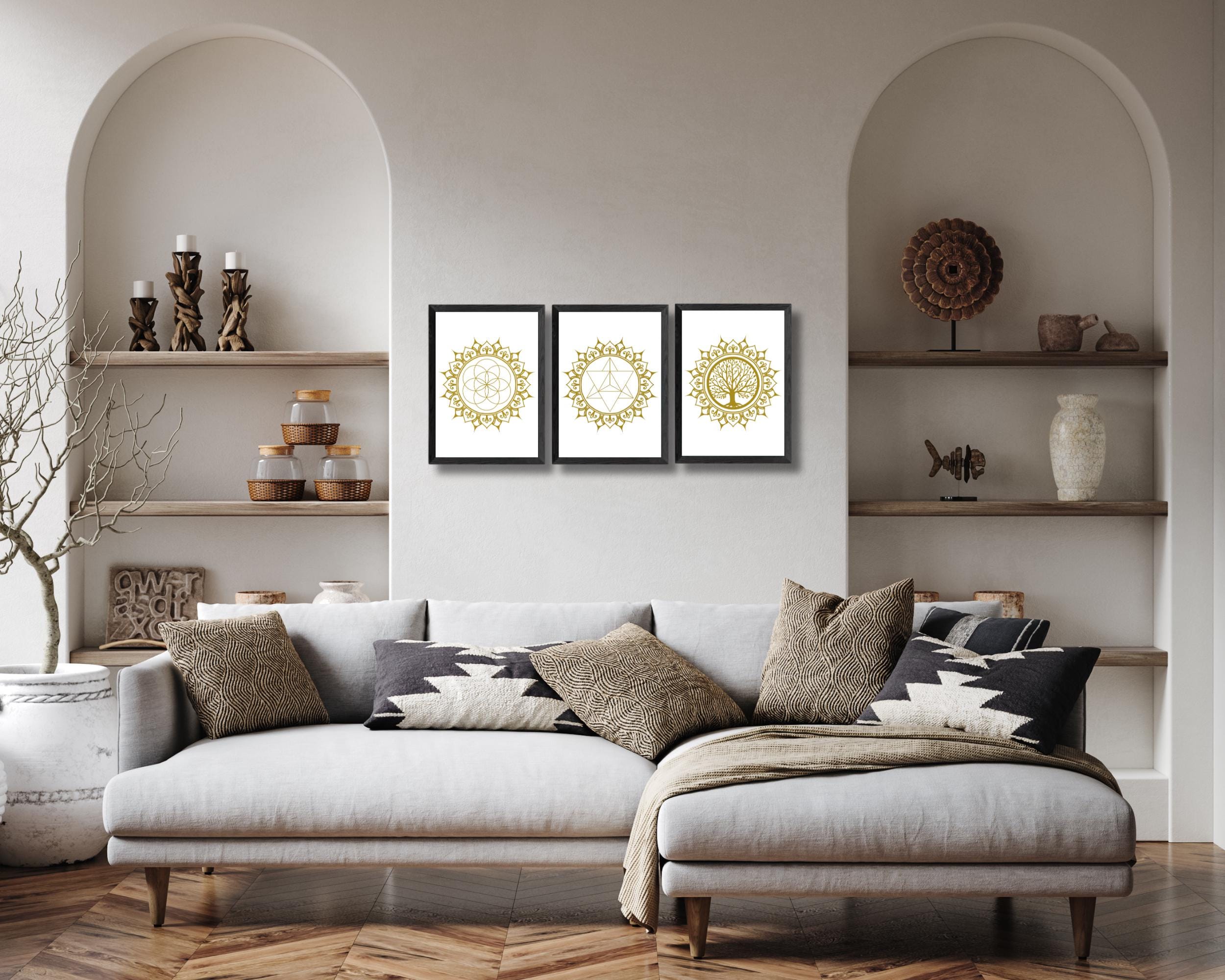 Sacred Geometry Printable Poster Spiritual Wall Decor Mandala Zen Wall ...