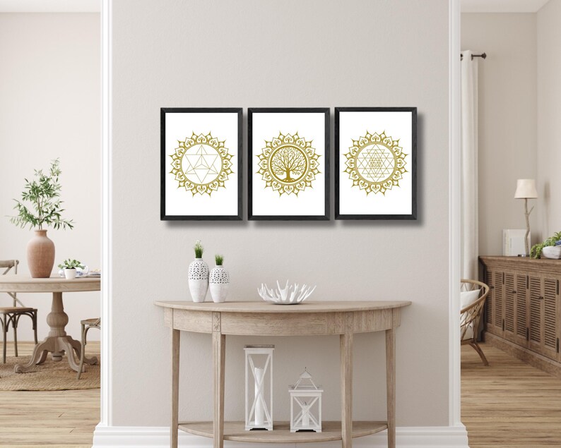 Sacred Geometry Printable Poster Spiritual Wall Decor Mandala Zen Wall ...
