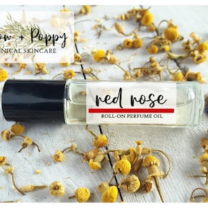 Red Rose • Perfume Oil • Natural Roll-on Perfume Oil · Floral Perfume Oil · Red Rose Perfume Oil  · Rose Gift for her