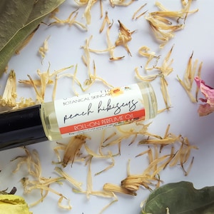Peach Hibiscus • Perfume Oil • Natural Roll-on Perfume Oil · Floral Fruity Perfume Oil · Peach Hibiscus Perfume · Gift for her