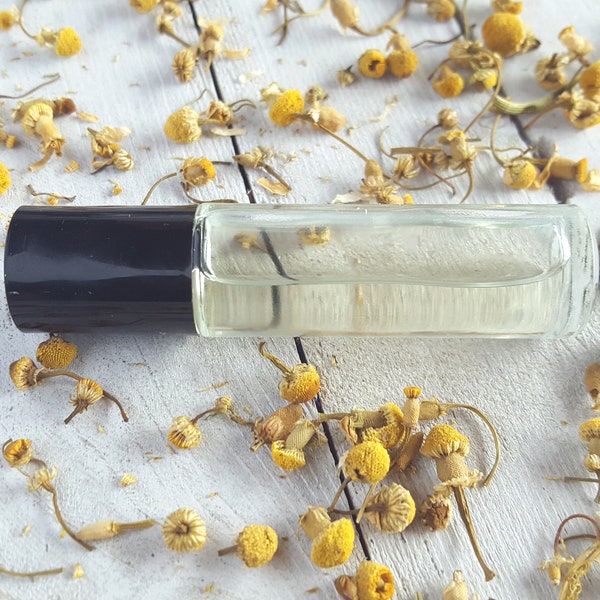 Vanilla + Chamomile • Perfume Oil • Natural Roll-on Perfume Oil · Herbal Floral Perfume Oil · Vanilla, Chamomile, Lilac, Rose · Gift for her