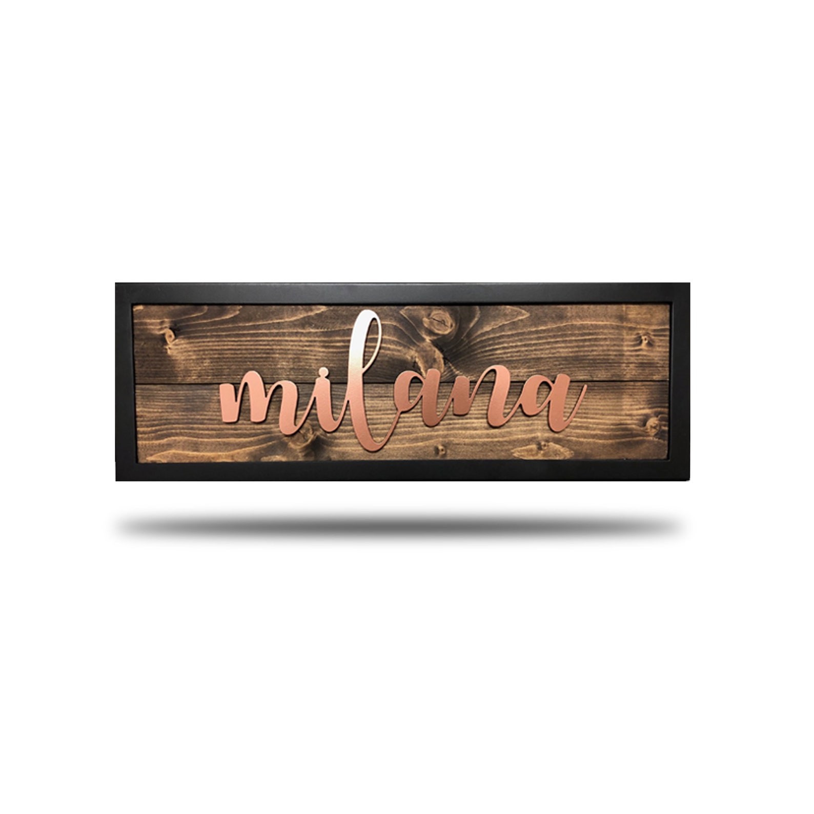 Framed Personalized Name Plate Etsy