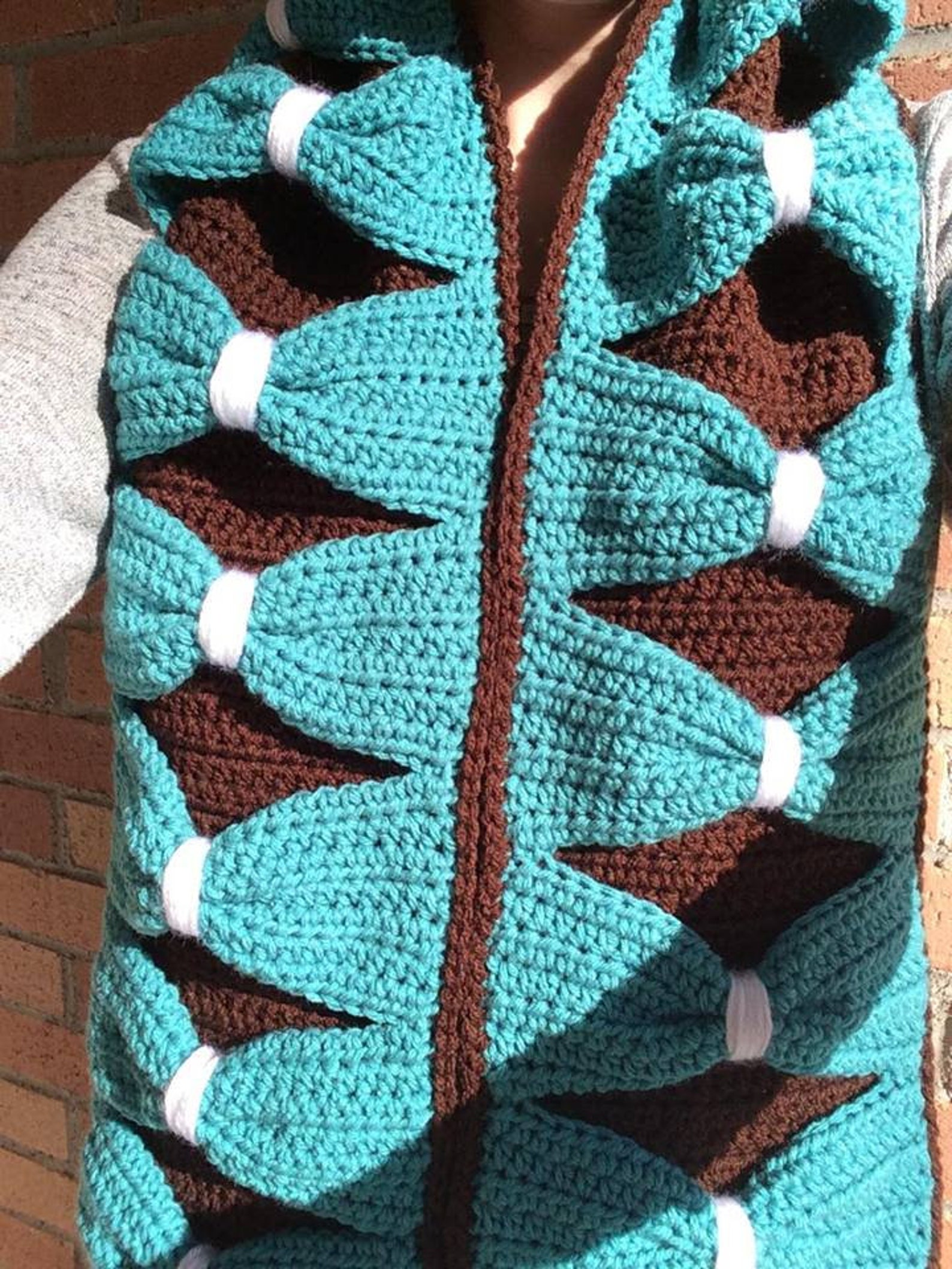 Charming Bow Tie Scarf PatternEnglish Etsy España