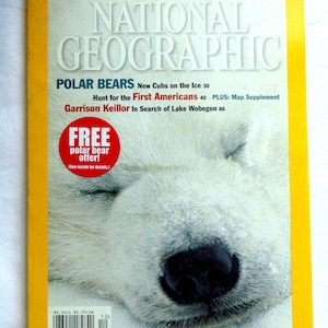 National Geographic Magazine Eisbären Dezember 2000 Nordpol Alaska Tiere
