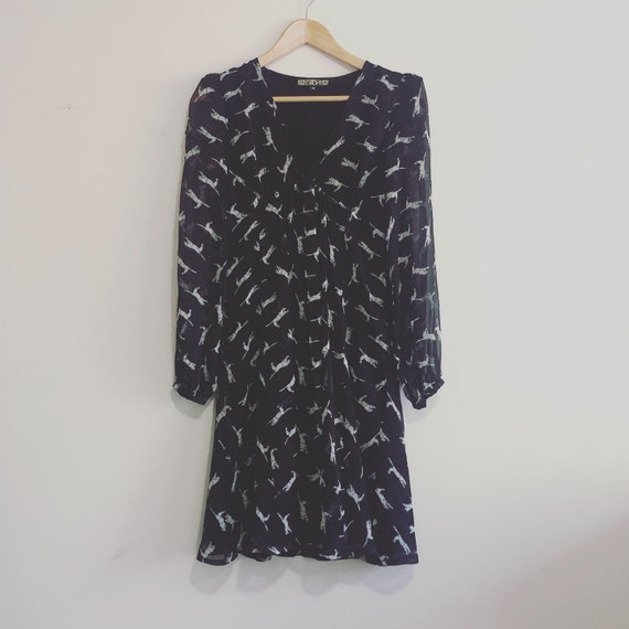 biba animal print dress
