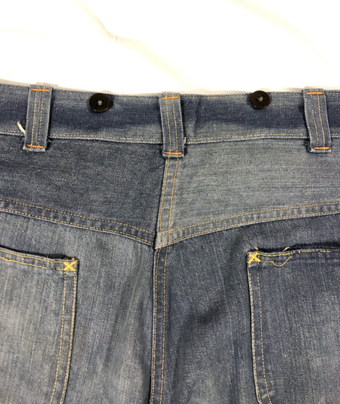 Vintage GWG Red Strap Denim Jeans Workwear Chore Levis sz 34 Etsy