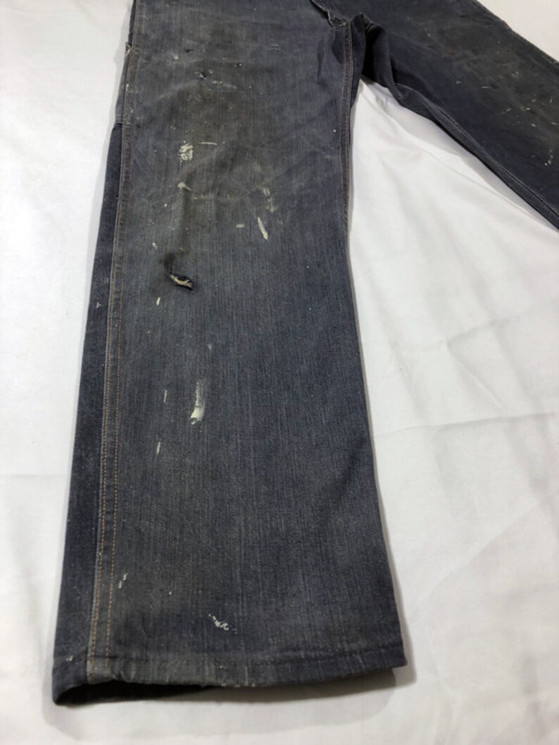 Vintage GWG Red Strap Denim Jeans Workwear Chore Levis sz 34 Etsy