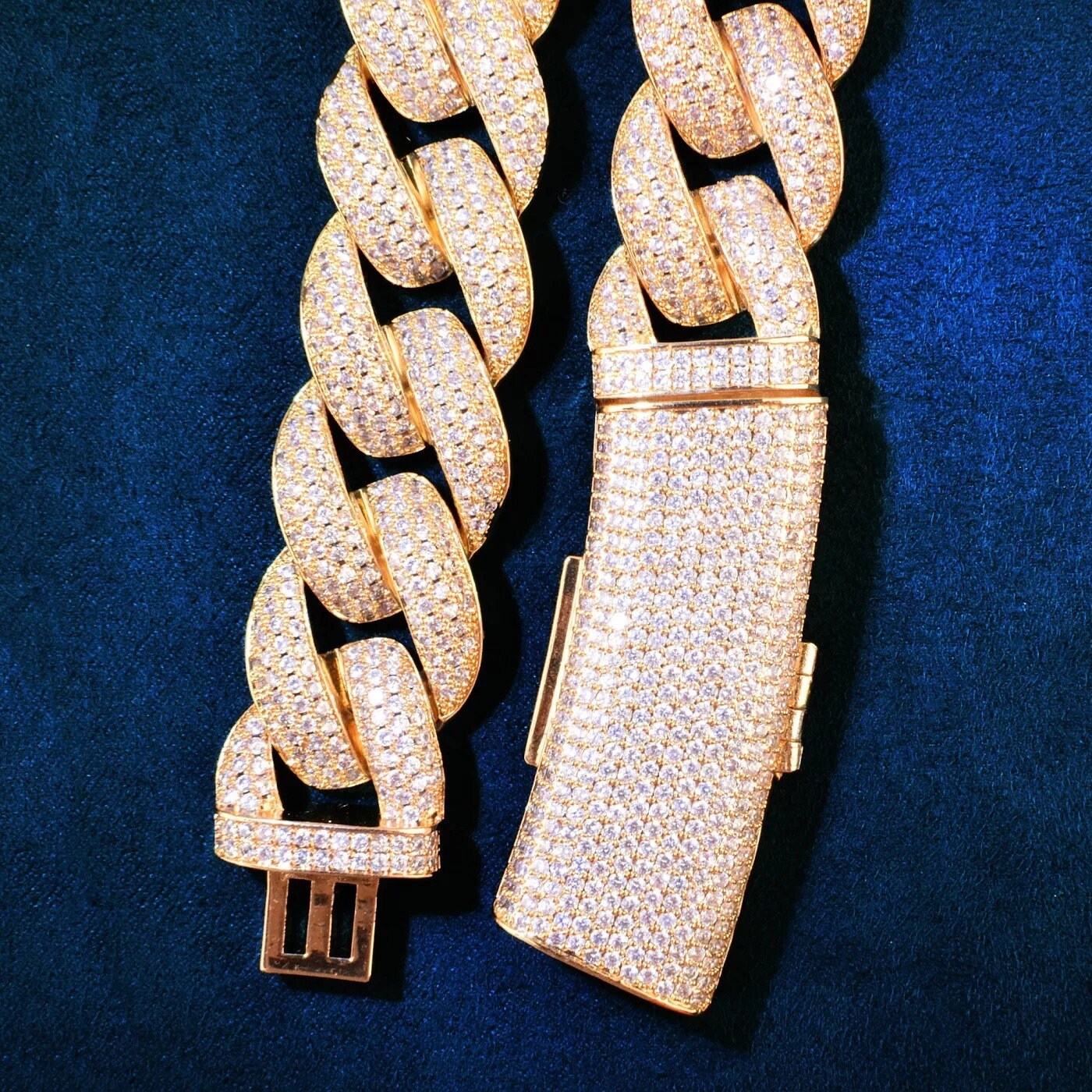 Iced Out 20mm Thick Heavy Miami Cuban Link Chain Necklace - Etsy