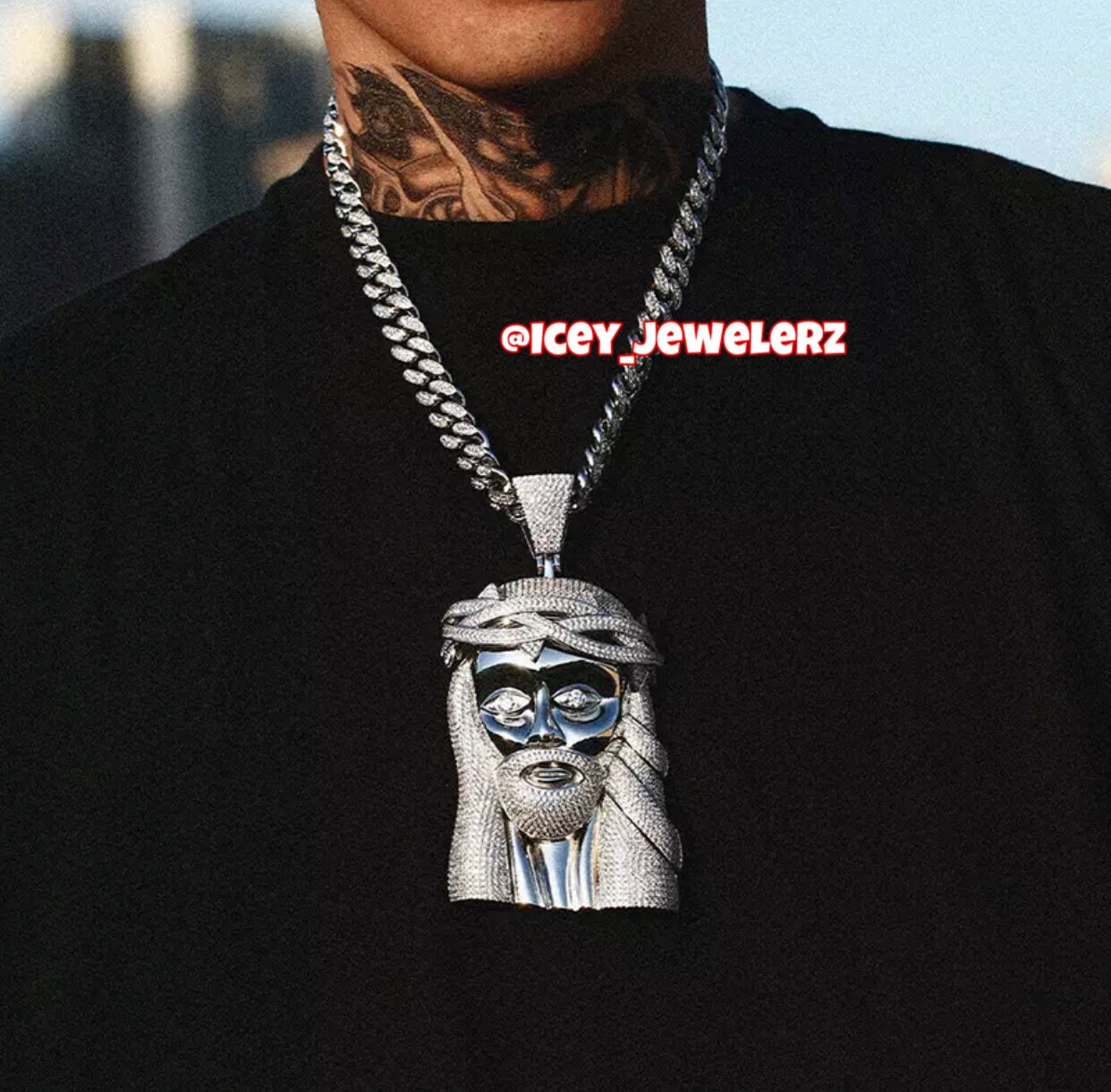Jesus Piece Pendant / Hip Hop Jewelry 