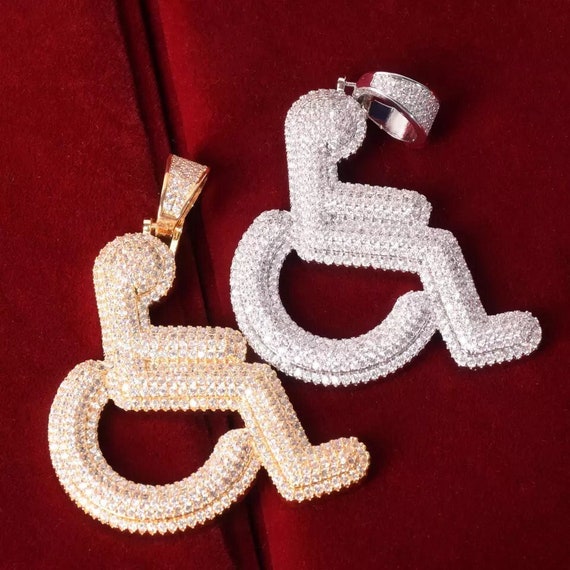 14k Fully Iced Out Custom Wheel Chair 
