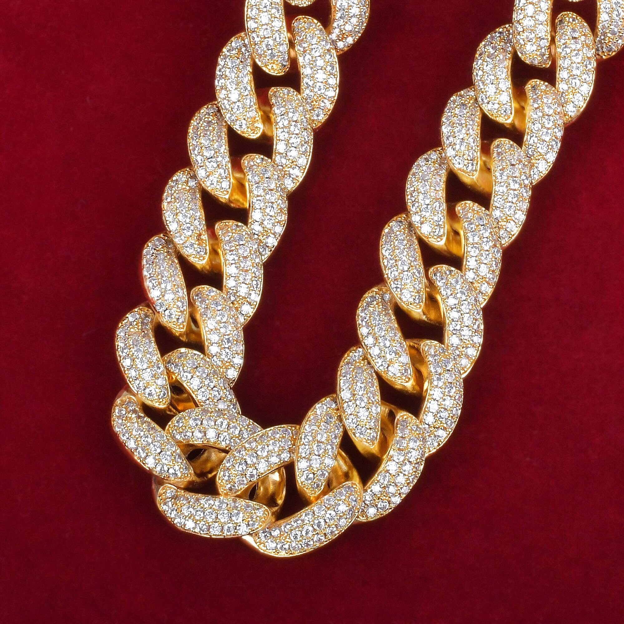 14k Iced Out Thick 23mm Heavy Miami Cuban Link Chain Necklace - Etsy