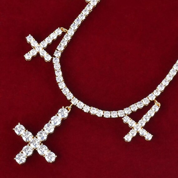 Iced Out Custom Upside Down Cross 