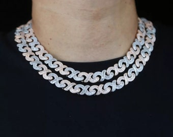 Directioner Rhinestone Infinity Fan Necklace with 18 Link Chain Directioner Rhinestone Infinity Fan Necklace with 18 Link Chain