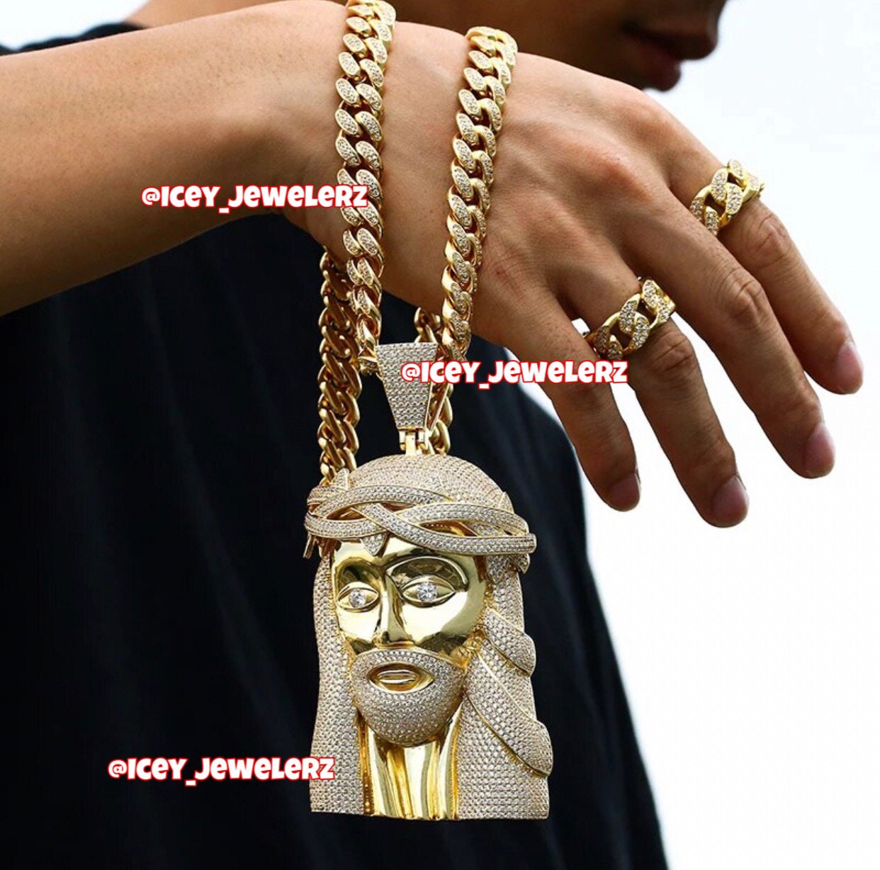 Jesus Piece Pendant / Hip Hop Jewelry 