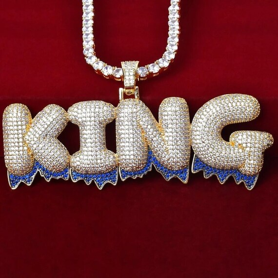 Custom Iced Out Drip Letter Name 