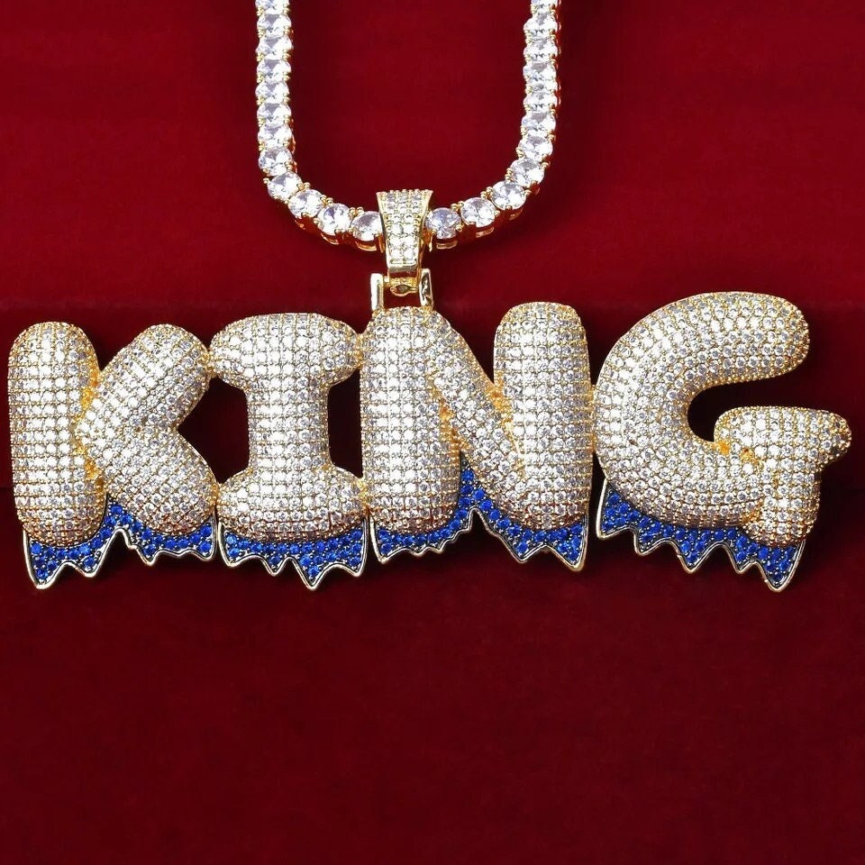 Custom Iced Out Drip Letter Name 