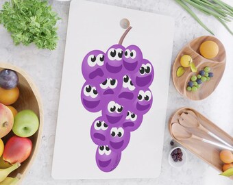 Cute Bold Kitchen or Restaurant Decor Happy Cute Kiwi Fruit Cutting Board