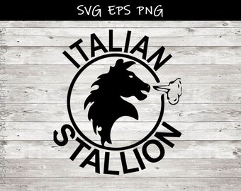 Italian Stallion SVG EPS PNG vector image download