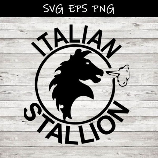 Italian Stallion SVG EPS PNG vector image download