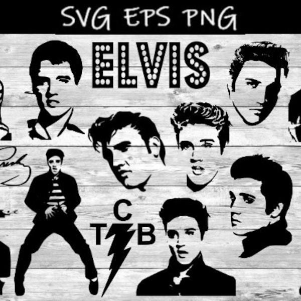 Elvis Silhouette - Etsy