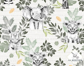 Tissu au mètre Savane Garden Certifié Oeko-Tex- Création pour enfant - La Mercerie des Princesses-  11 matières disponibles