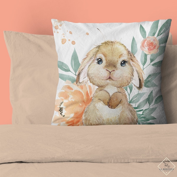 Coupon de tissu Bunny pour coussin, gigoteuse, tapis d'éveil 100% coton premium Oeko-Tex