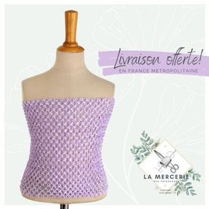 bustier maille extensible