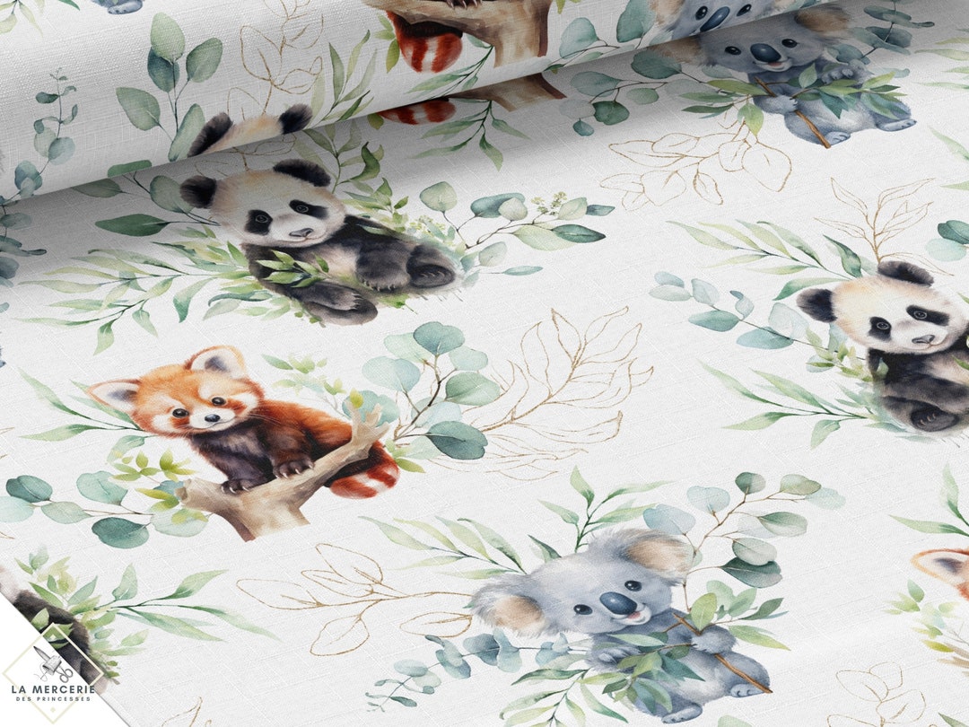 Gutschein guarantee f r Baby Panda Baumwollstoff