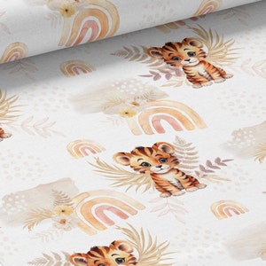 Tessuto al metro Baby Tiger Boho Certificato Oeko-Tex- Creazione per bambini - La Mercerie des Princesses- Cotone, Jersey, French Terry, Impermeabile