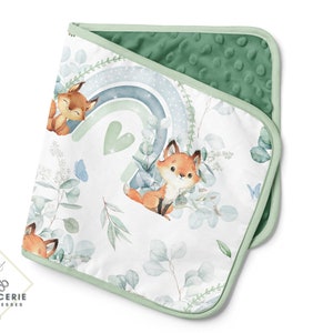 Tissu au mètre Renard Eucalyptus la Mercerie des Princesses Idéal Création Enfant vert d'eau. Coton, Jersey, French Terry, Imperméable image 5