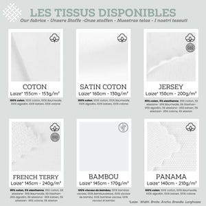 Tissu au mètre Savane Rose et Noir Certifié Oeko-Tex- Création La Mercerie des Princesses- 11 matières disponibles imagen 2