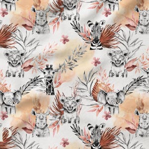 Tessuto al metro Savannah Terracotta Certificato Oeko-Tex - Creazione per bambini - La Mercerie des Princesses - Cotone, Jersey, French Terry, Impermeabile