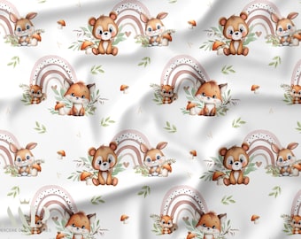 Tissu au mètre Tendre Forêt Certifié Oeko-Tex - Mercerie des Princesses - 11 matières disponibles
