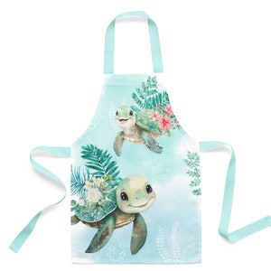 Pannello per creare un grembiule da cucina Tartaruga taglia 2-5 anni 100% cotone premium Oeko-Tex
