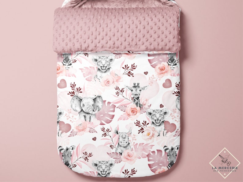 Tissu au mètre Savane Vieux Rose Certifié Oeko-Tex Création enfant La Mercerie des Princesses Coton, Jersey, French Terry, Imperméable image 7