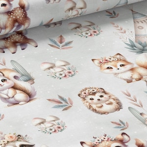 Tessuto al metro Amis Des Bois Boho Certificato Oeko-Tex-Creazione per bambini-La Mercerie des Princesses-Cotone, Jersey, French Terry, Impermeabile