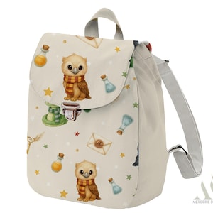 Panneau pour Sac à Dos maternelle Enfant Ecole de magie  à réaliser soi-même 100% coton Oeko-Tex