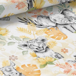 Tessuto al metro Savane Giallo Certificato Oeko-Tex- Creazione per bambini - La Mercerie des Princesses- Cotone, Jersey, French Terry, Impermeabile