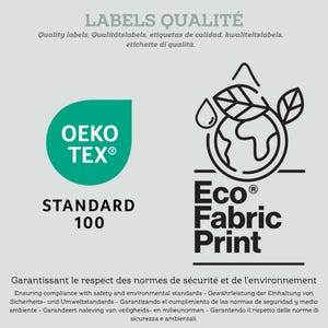 Tissu au mètre Savane Rose et Noir Certifié Oeko-Tex- Création La Mercerie des Princesses- 11 matières disponibles imagen 4