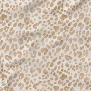 Tessuto leopardato al metro di Mercerie des Princesses - Ideale per creazioni per bambini Cotone, Jersey, French Terry, Impermeabile
