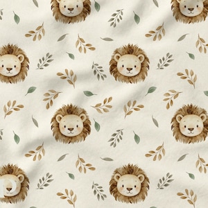 Tessuto al metro Baby Roar certificato Oeko-Tex - Creazione per bambini La Mercerie des Princesses - Cotone, Jersey, French Terry, Impermeabile