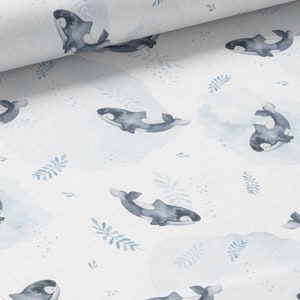 Tessuto Orca certificato Oeko-Tex al metro - Creazione per bambini - La Mercerie des Princesses - Cotone, Jersey, French Terry, Impermeabile