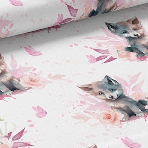 Tessuto al metro Cub Pink Certificato Oeko-Tex-Creazione per bambini-La Mercerie des Princesses-Cotone, Jersey, French Terry, Impermeabile