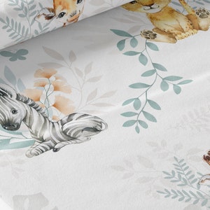Tessuto al metro Tropik verde certificato Oeko-Tex- Creazione per bambini - La Mercerie des Princesses- Cotone, Jersey, French Terry, Impermeabile