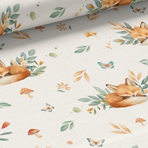 Tessuto al metro Soft Fox Certificato Oeko-Tex - Creazione per bambini - La Mercerie des Princesses - Cotone, Jersey, French Terry, Impermeabile