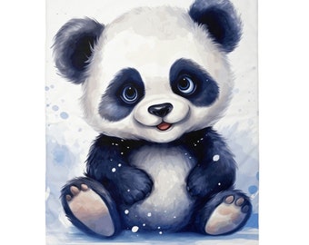 Coupon of Panda cotton fabric for blanket 75x100cm Oeko-Tex - Ideal for making a mixed baby or child blanket!
