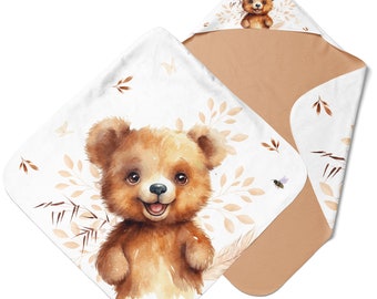 Panels for creating a Teddy Bear bath cape + 100% premium cotton Oeko-Tex wipes